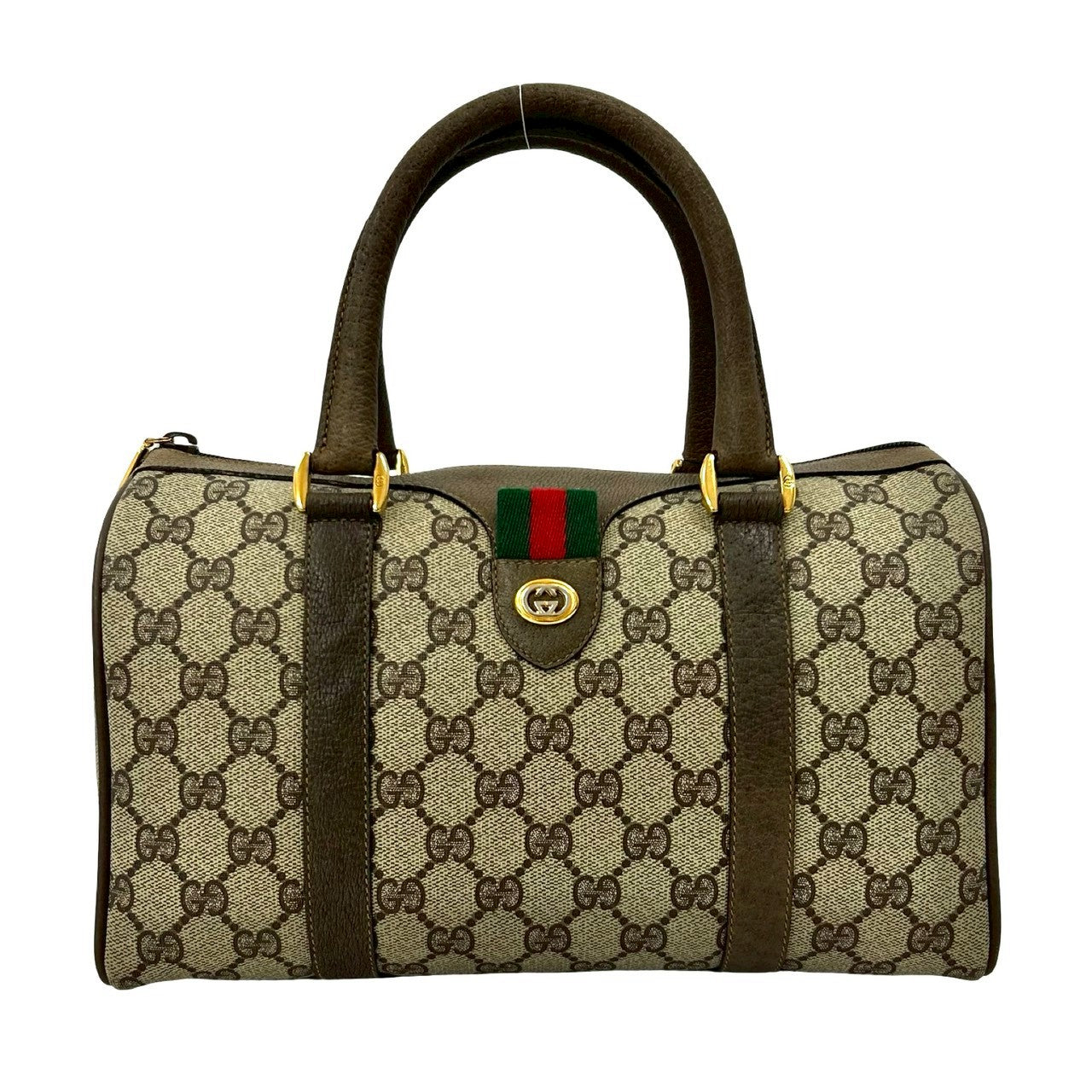Gucci Pvc Handbag Leather Logo Travel Bag Handbag 1