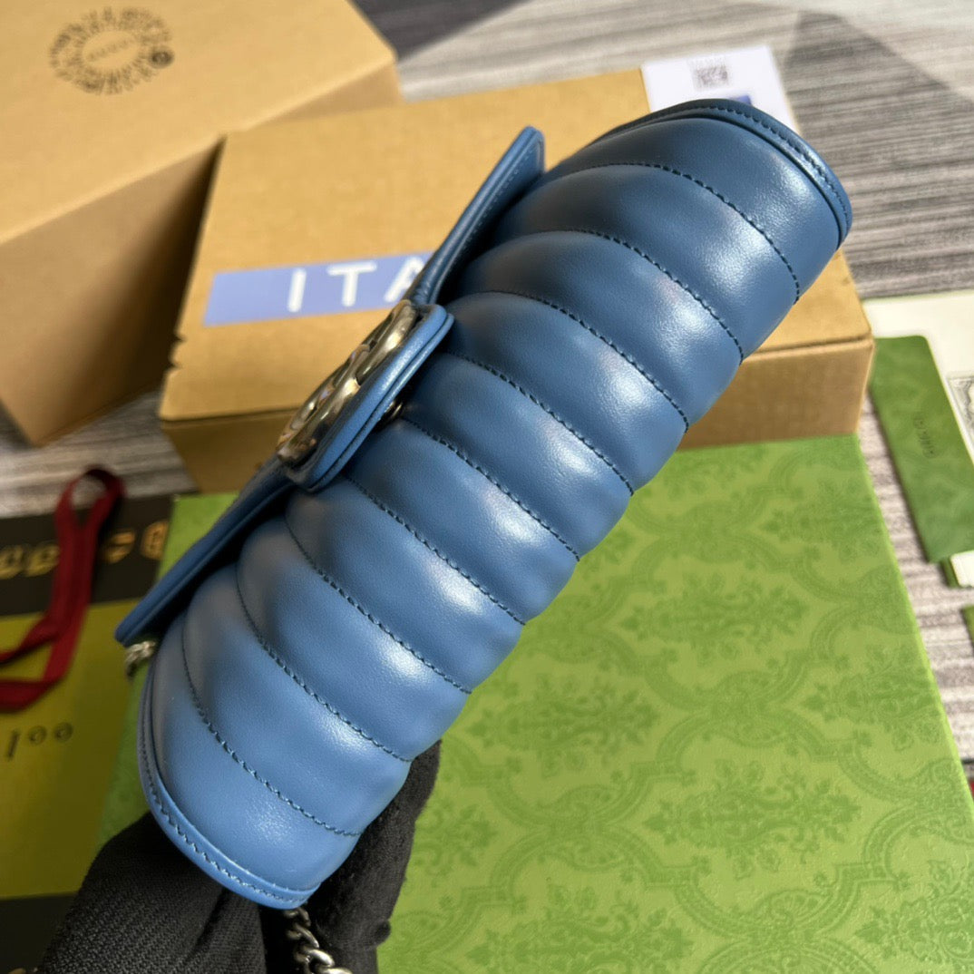 gg Marmont Super , ’s Blue Mini Bag Beaunoirrbeaunoirr Dtd5F