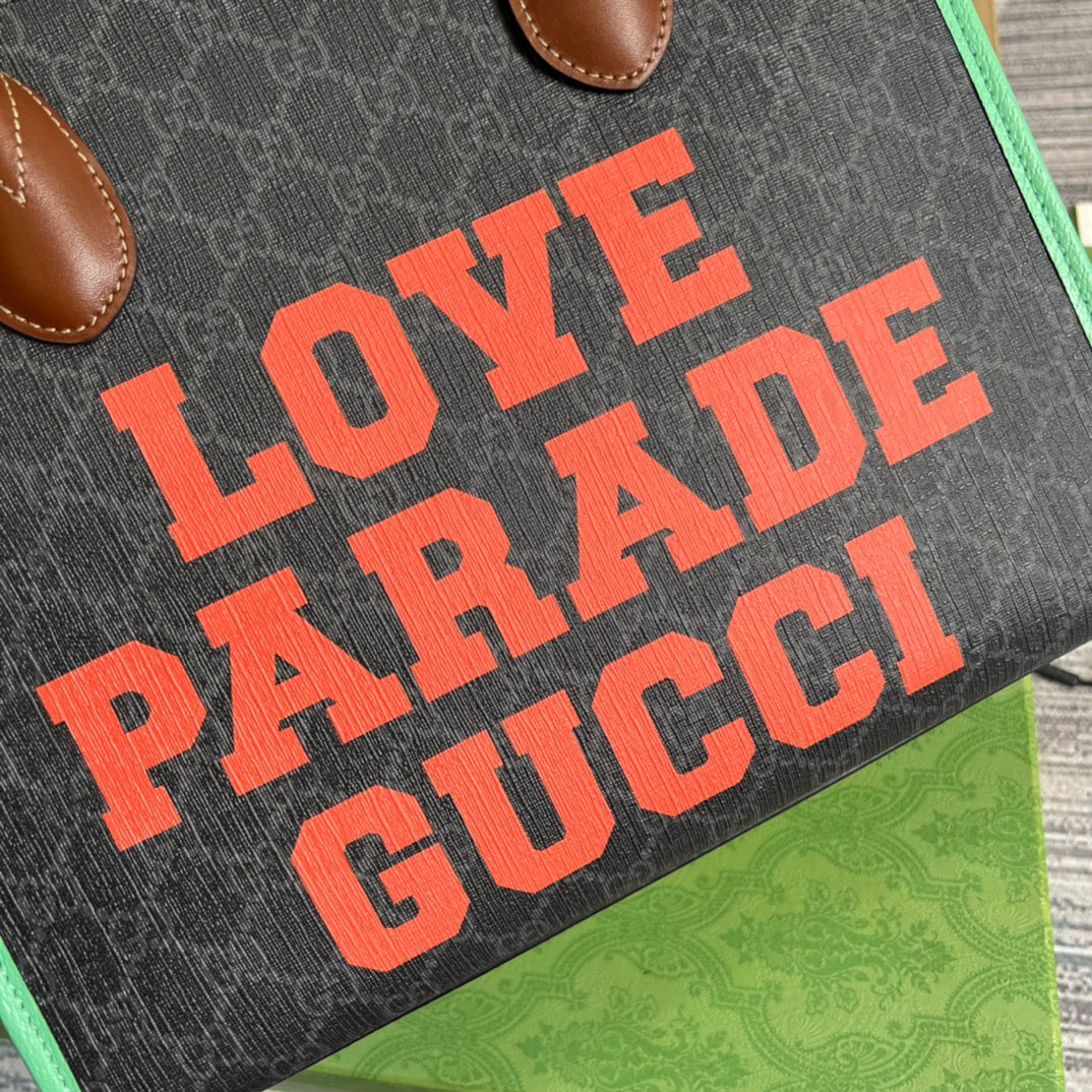 gg Love Parade gg , Green Tote Bag