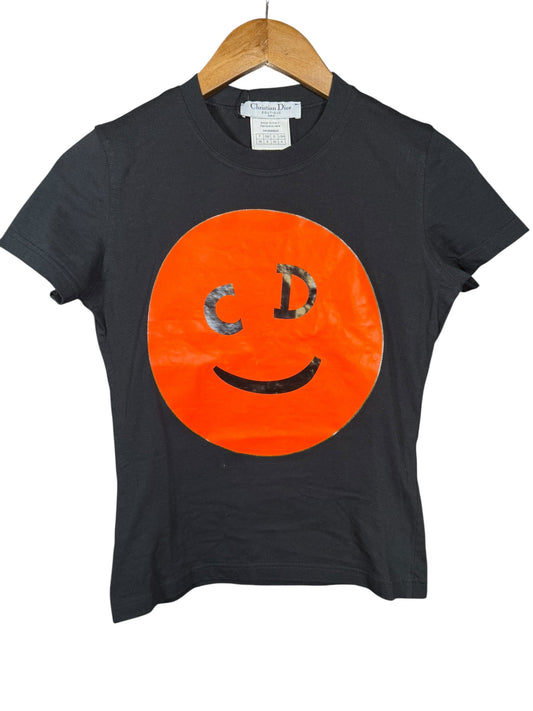 Dior Handbag Christian CD Smiley Short Sleeve