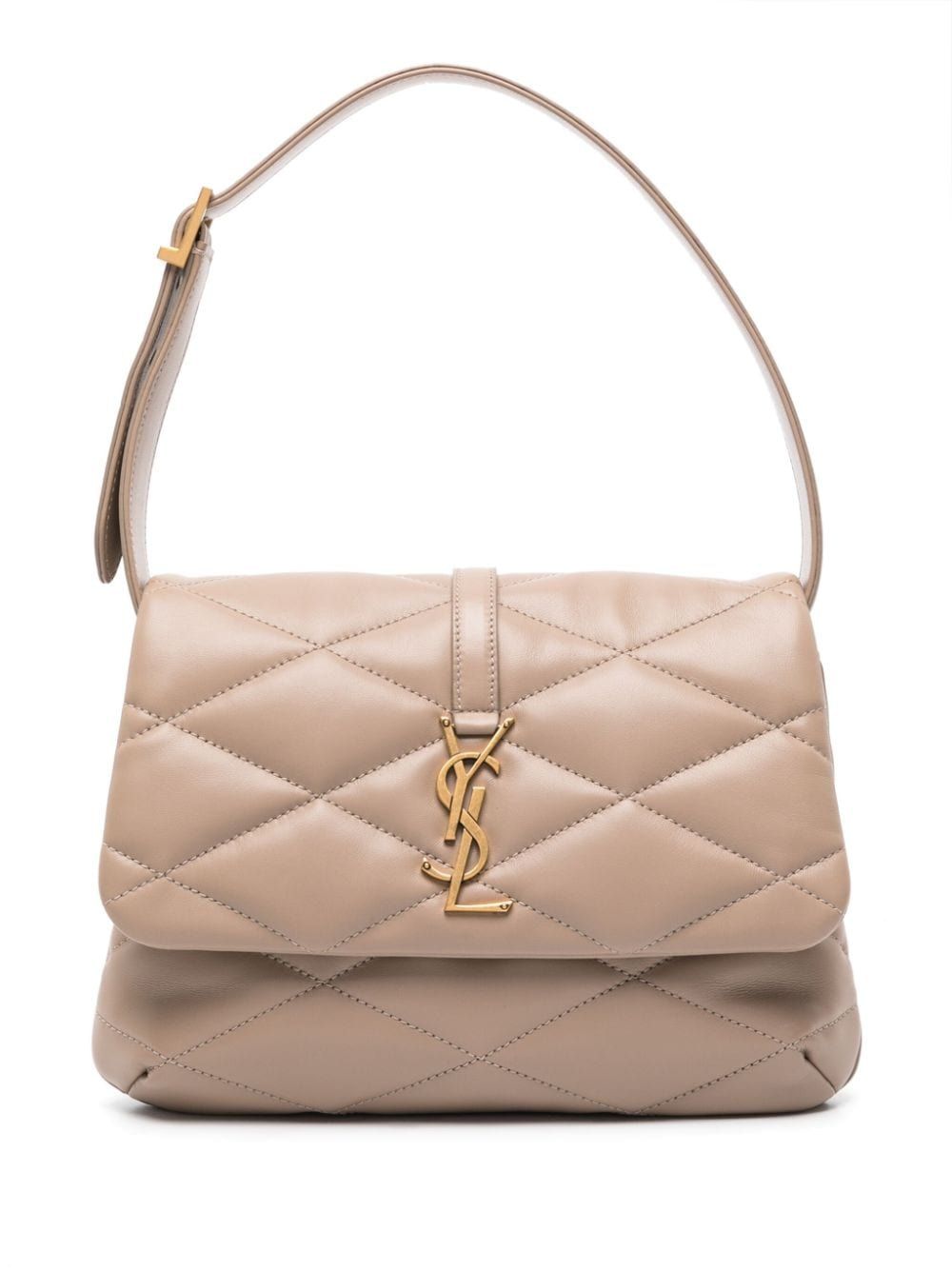 YSL Saint Laurent Luxury Trending Women Le5A7 Taupe Padded Shoulder Bag