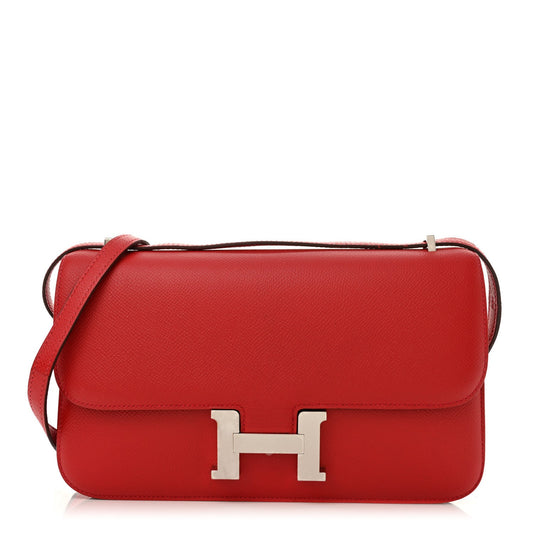 Hermes Epsom Constance Elan Rouge Cas Ue Handbag Travel Bag