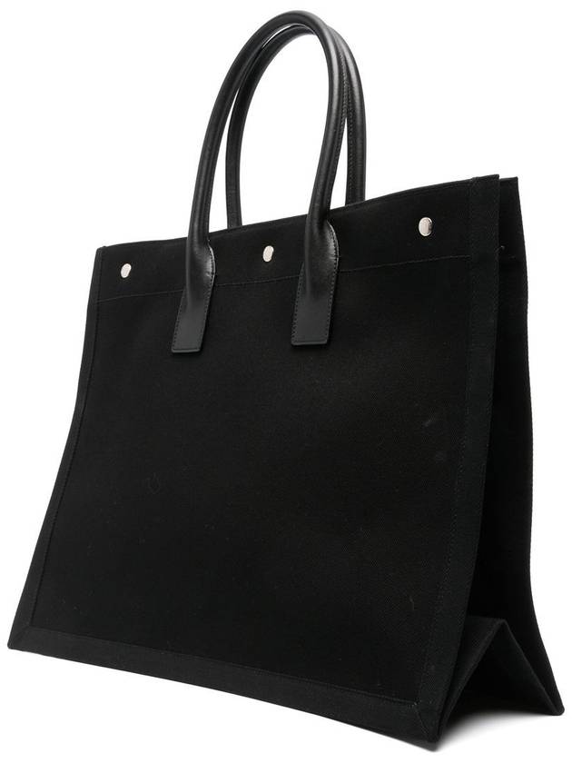 YSL Saint Laurent Luxury Trending Rive Gauche Lino Legend Tote Bag Black Large Vr 1070 6