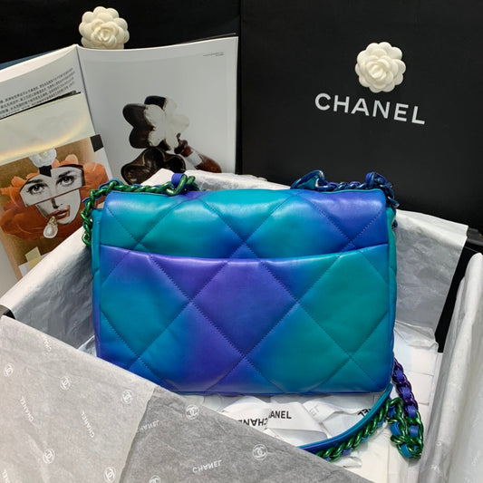 Chanel Tie Dye Top Qualityap Ombre Flap Travel Bag