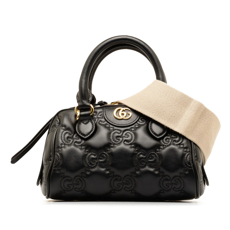 Gucci Marmont Matelassé 2Way Bag Leather Travel Bag