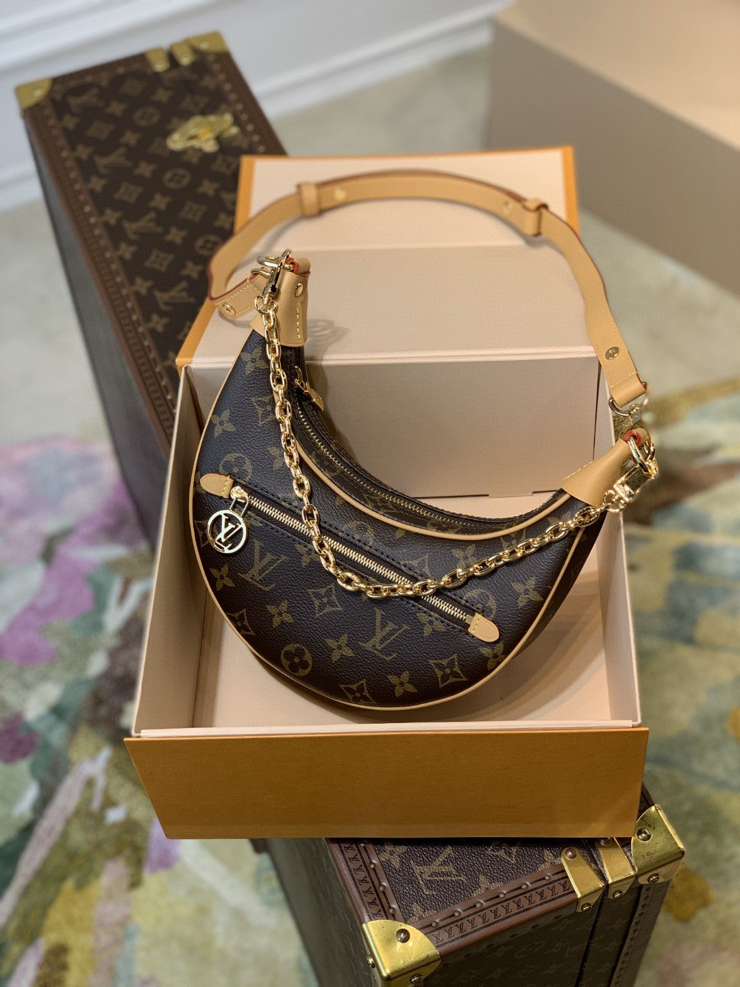 Top Quality Loop By Nicolas Ghesquiere For Canvas Monogram Crossbody Bag