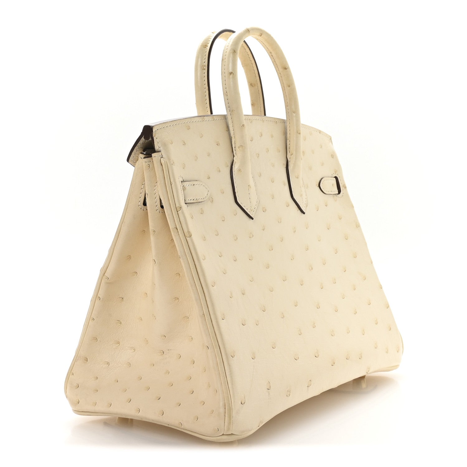 Hermes Ostrich Birkin Nata Handbag Travel Bag