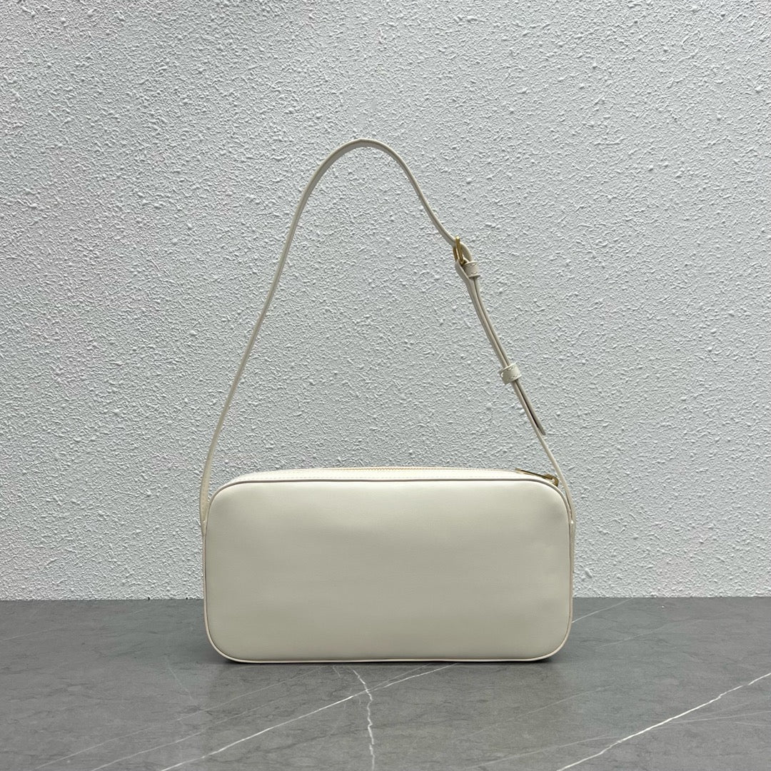 Top Quality Camera Shoulder Bag Cuir Triomphe White