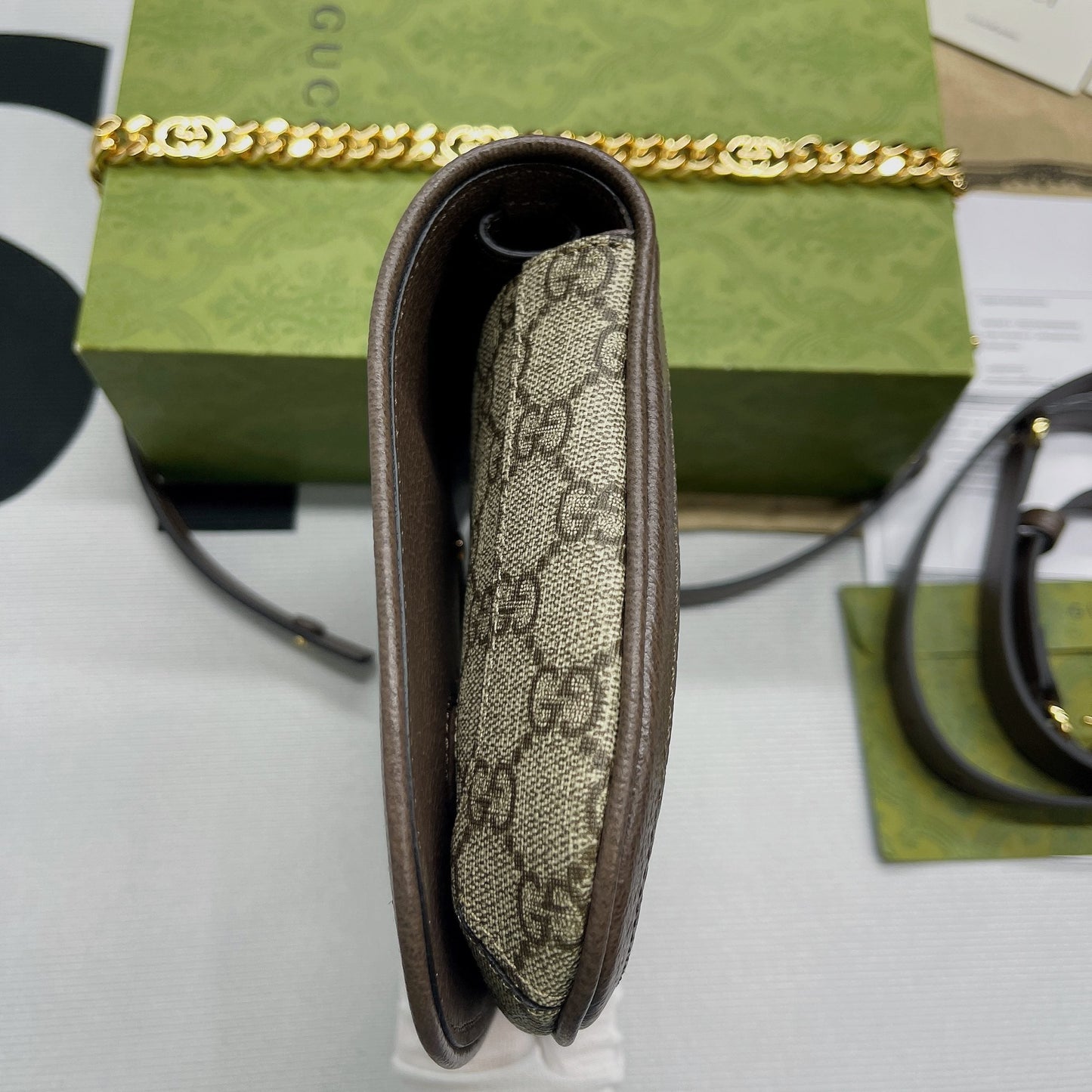 gg Blondie , ’s 11in Beige Shoulder Bag