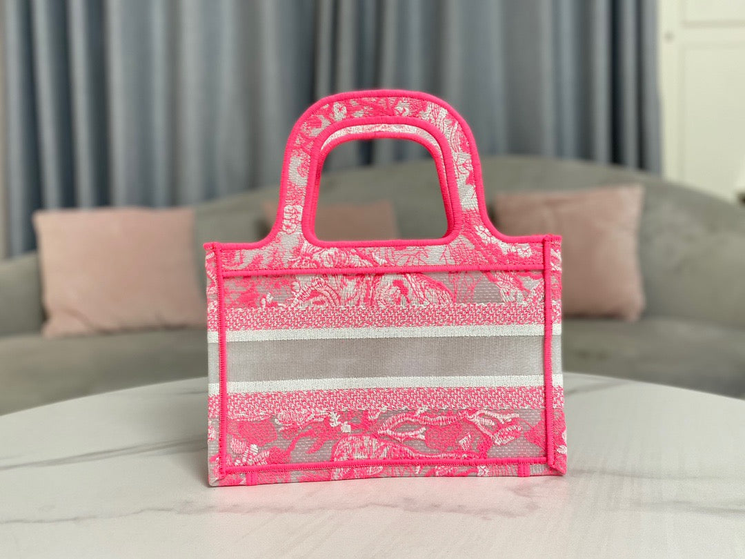 Book Cd Pink Mini Book Tote Bag