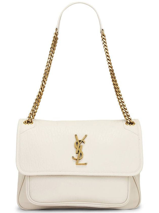 YSL Saint Laurent Saint Laurent Trending Nikki Shoulder Bag Blanc Medium Chain