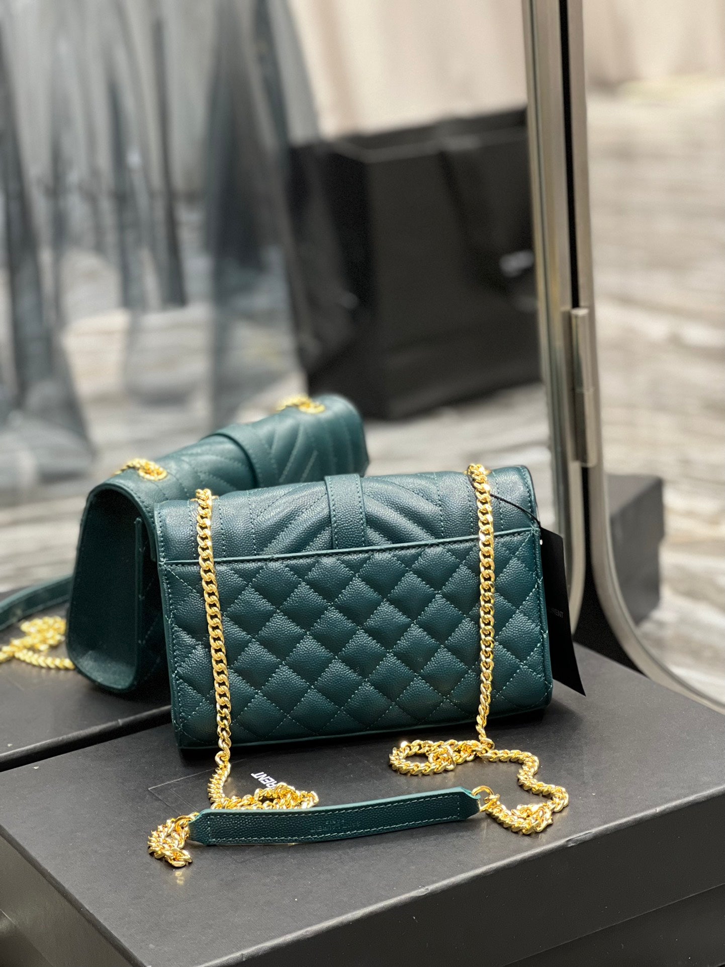 YSL Saint Laurent Mix 8in 21cm Matelasse Small Travel Bag