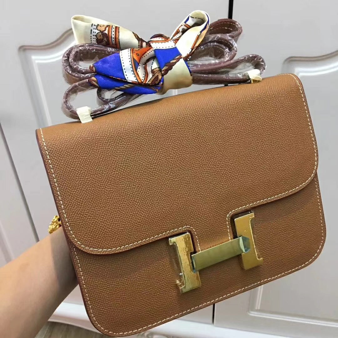 Top Quality Constance Bag For Women Color Brown Gold Travel Bag