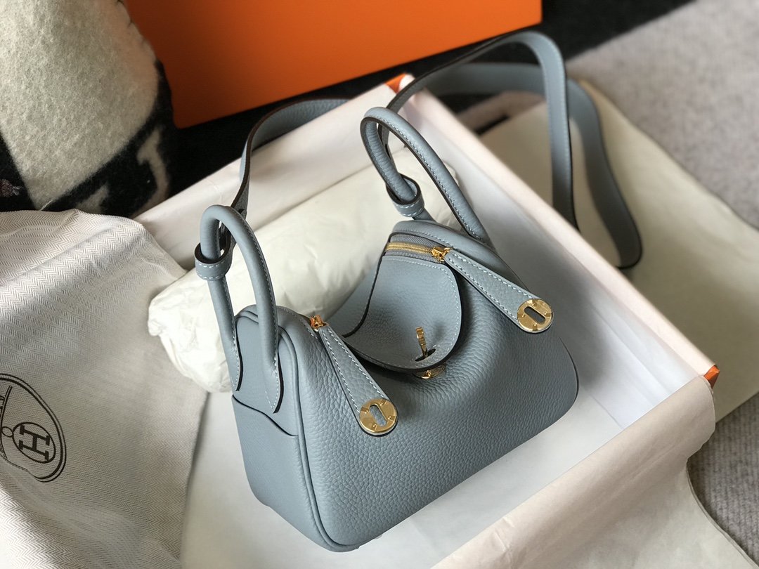 Top Quality Lindy Bag Lin Clementop Quality Blue Gold Crossbody Bag