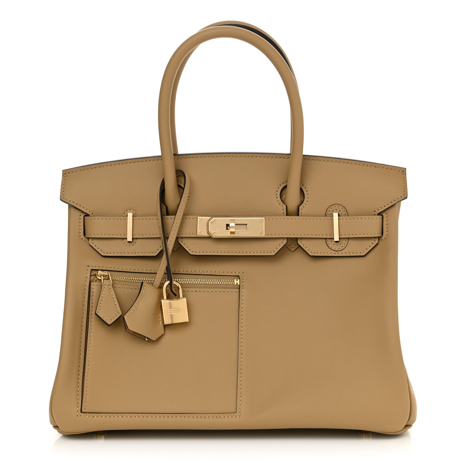 Hermes Swift Colormatic Uni Birkin Marfa Handbag Beige Travel Bag