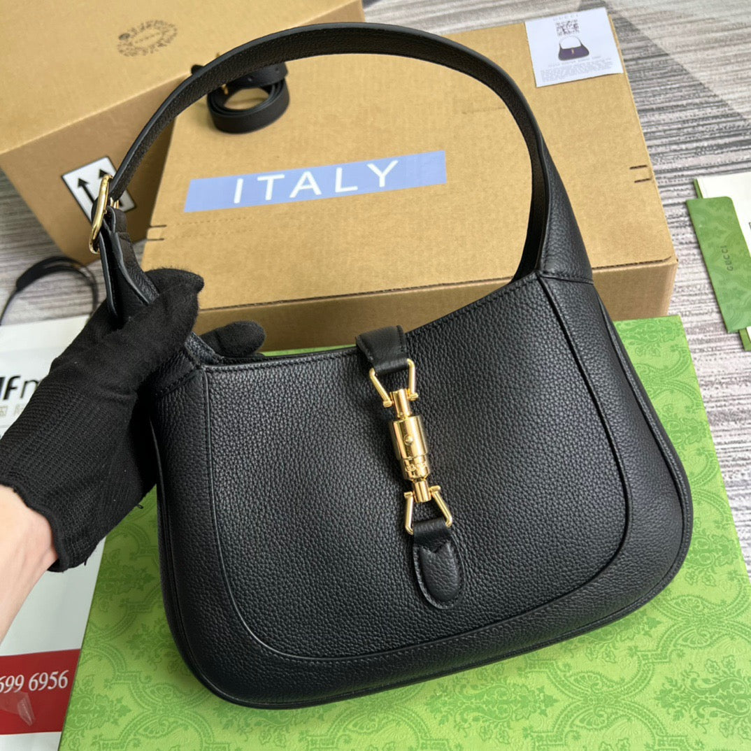 gg Jackie , ’s 10.8in Black Small Shoulder Bag