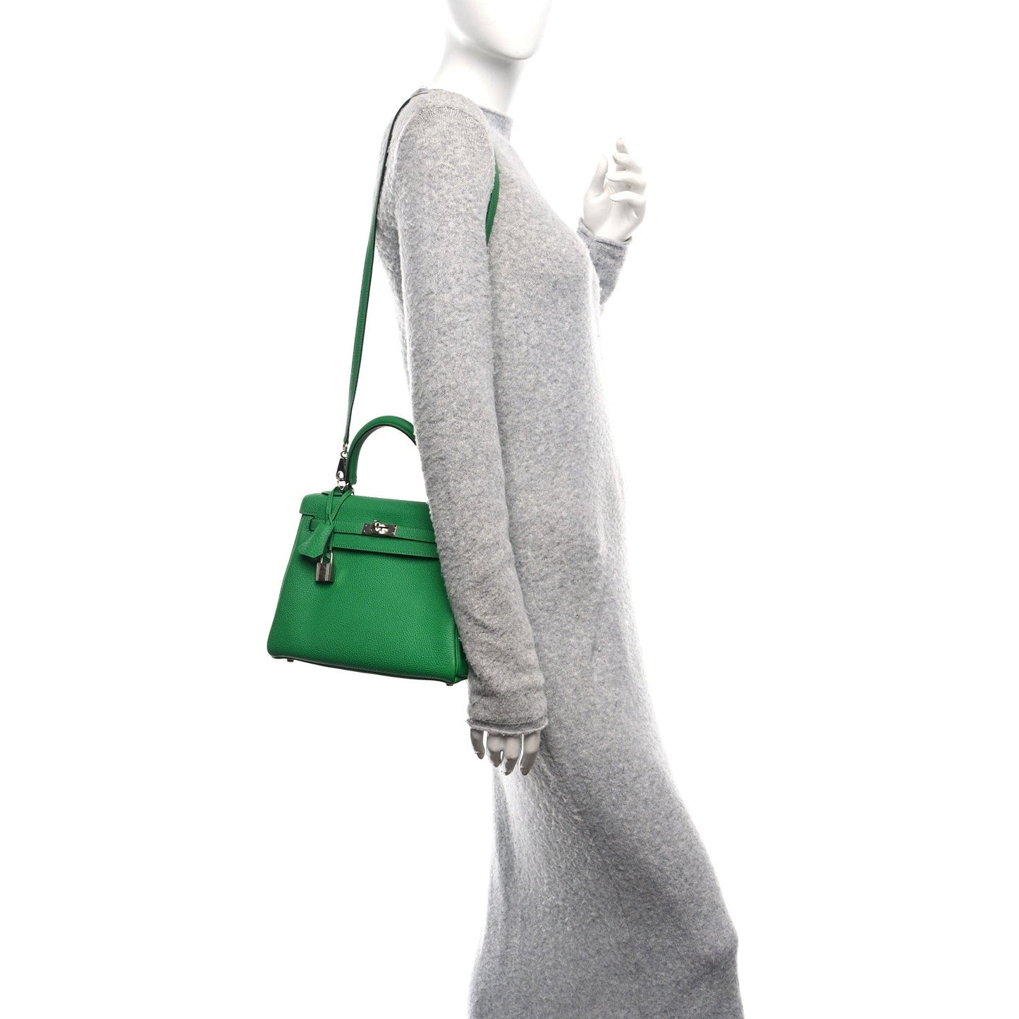 Hermes Togo Kelly Retourne Bambou Handbag Travel Bag