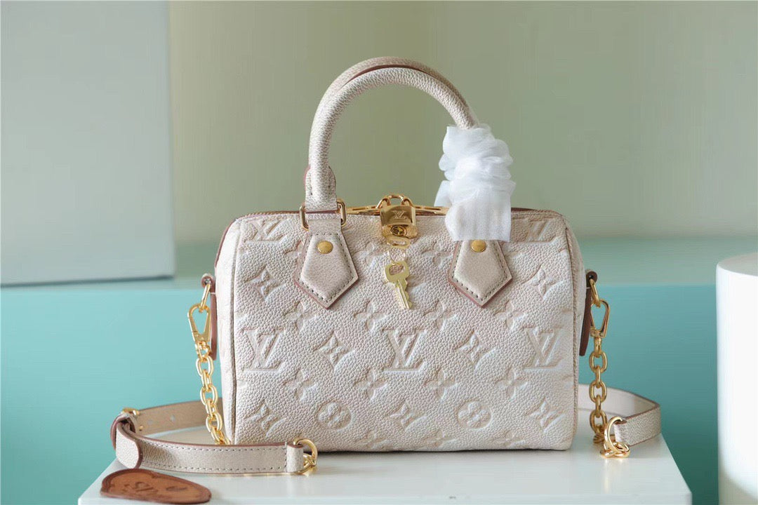 Top Quality Speedy Bandouliere Empreinte Pale For Monogram Beige Crossbody Bag