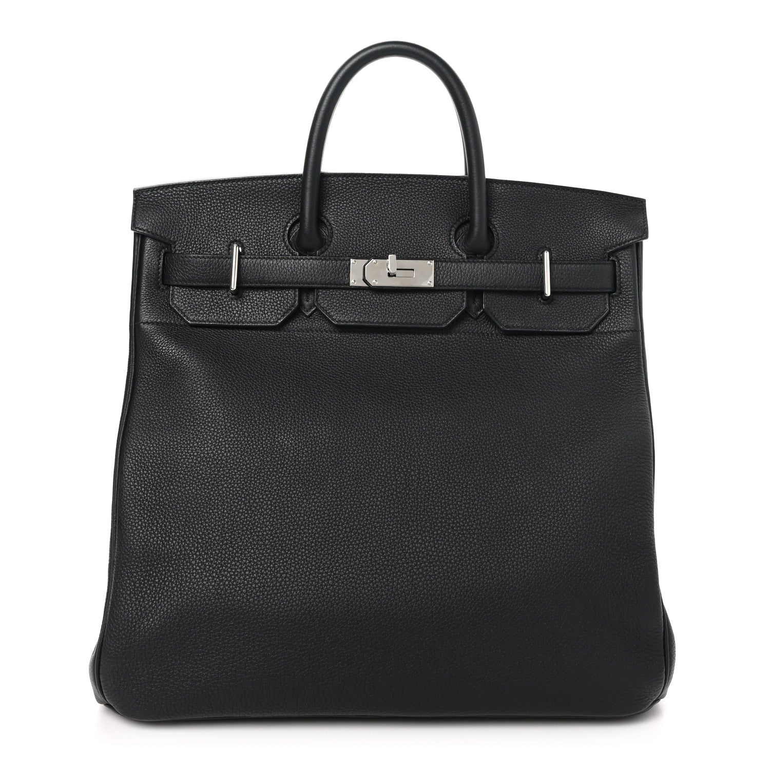 Hermes Togo Hac Birkin Handbag Black Travel Bag