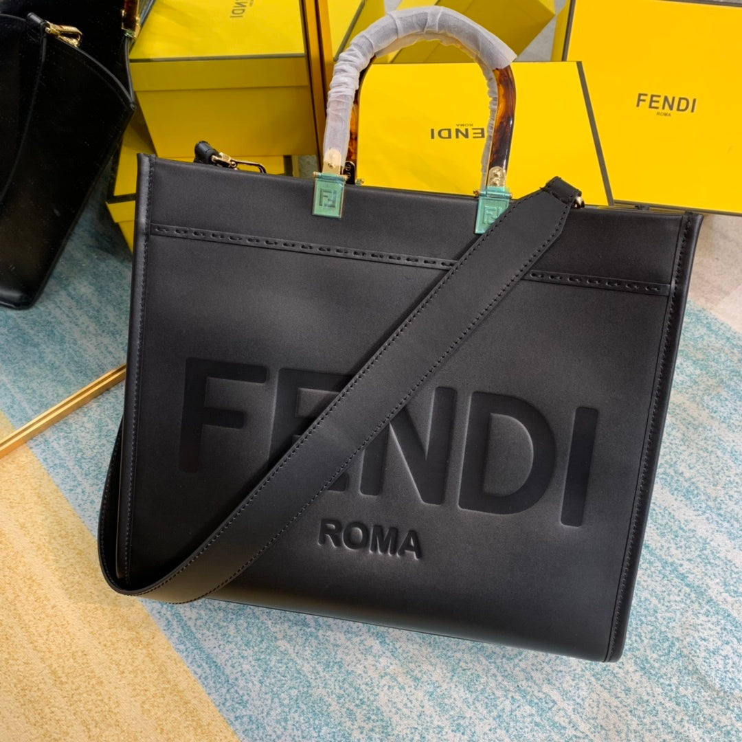 Fendi Sunshine Metop Qualityum Ff 8Bh386Atop Black Crossbody Bag