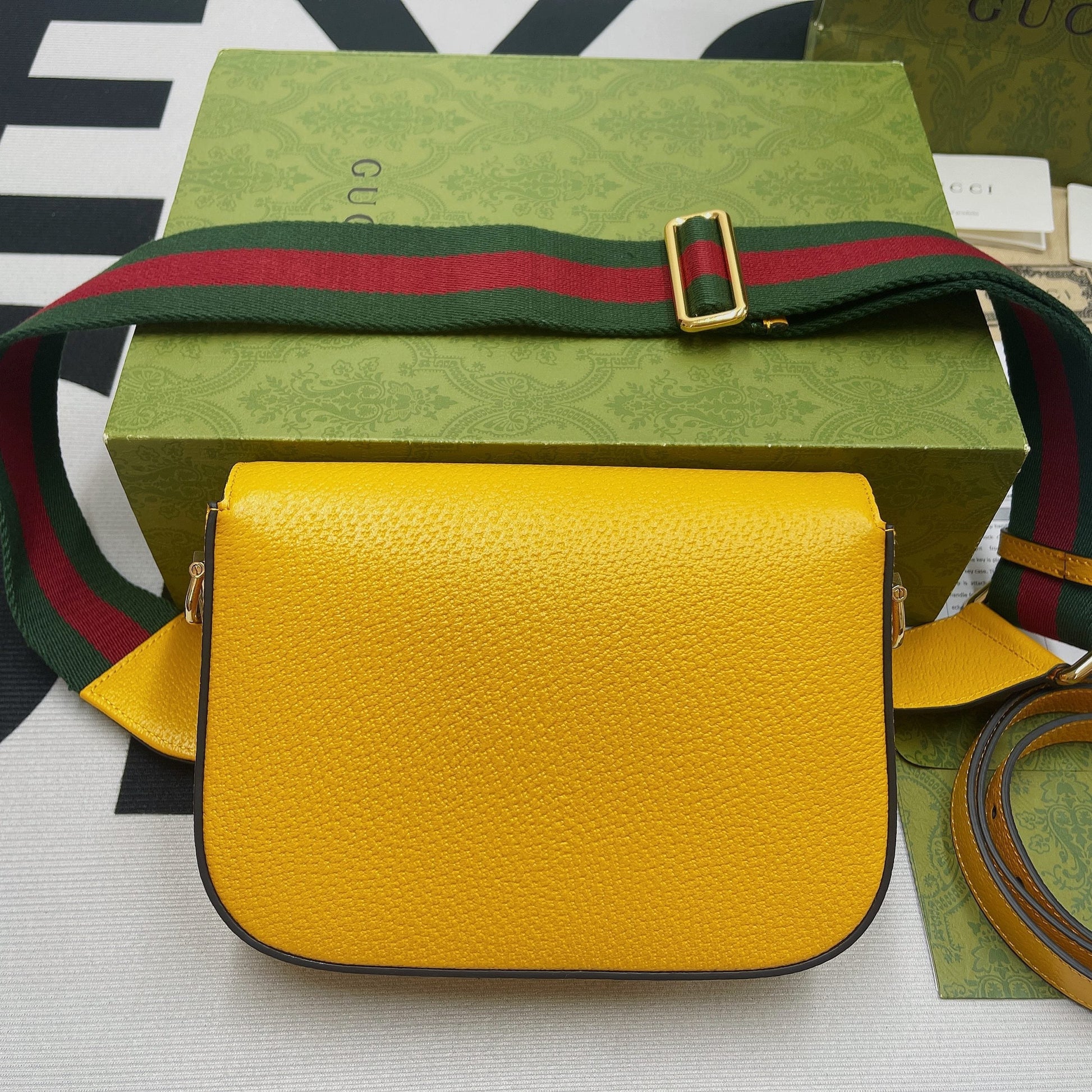 gg x Adidas Horsebit Yellow Mini Bag Beaunoirrbeaunoirr U3Zdg