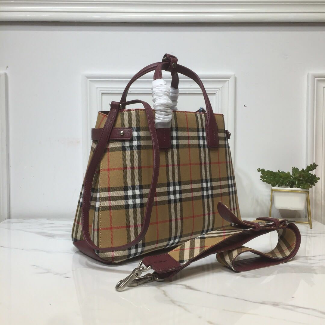 Top Quality Ho Check Derby Banner Purse Medium Tote Bag