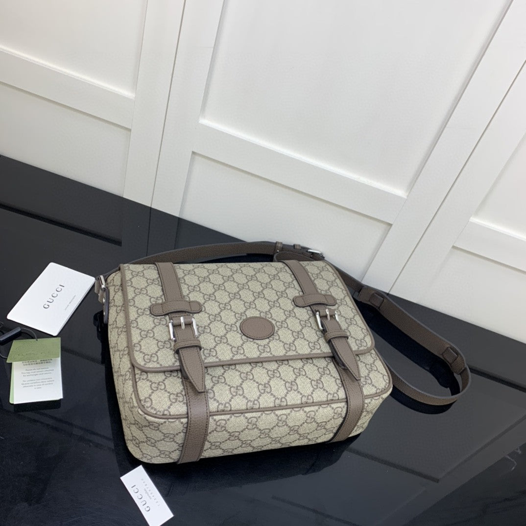gg Messenger Men 28cm gg Black Travel Bag