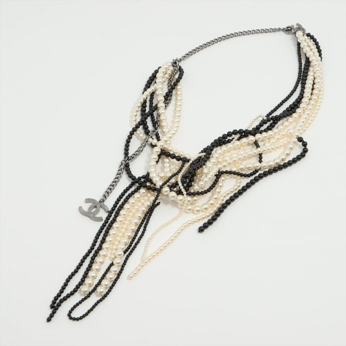 Chanel Coca-Cola Necklace GP x Pearl Silver