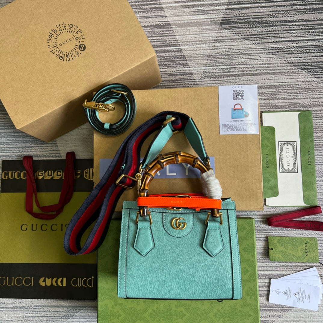 gg Diana Light , ’s Blue Mini Tote Bag