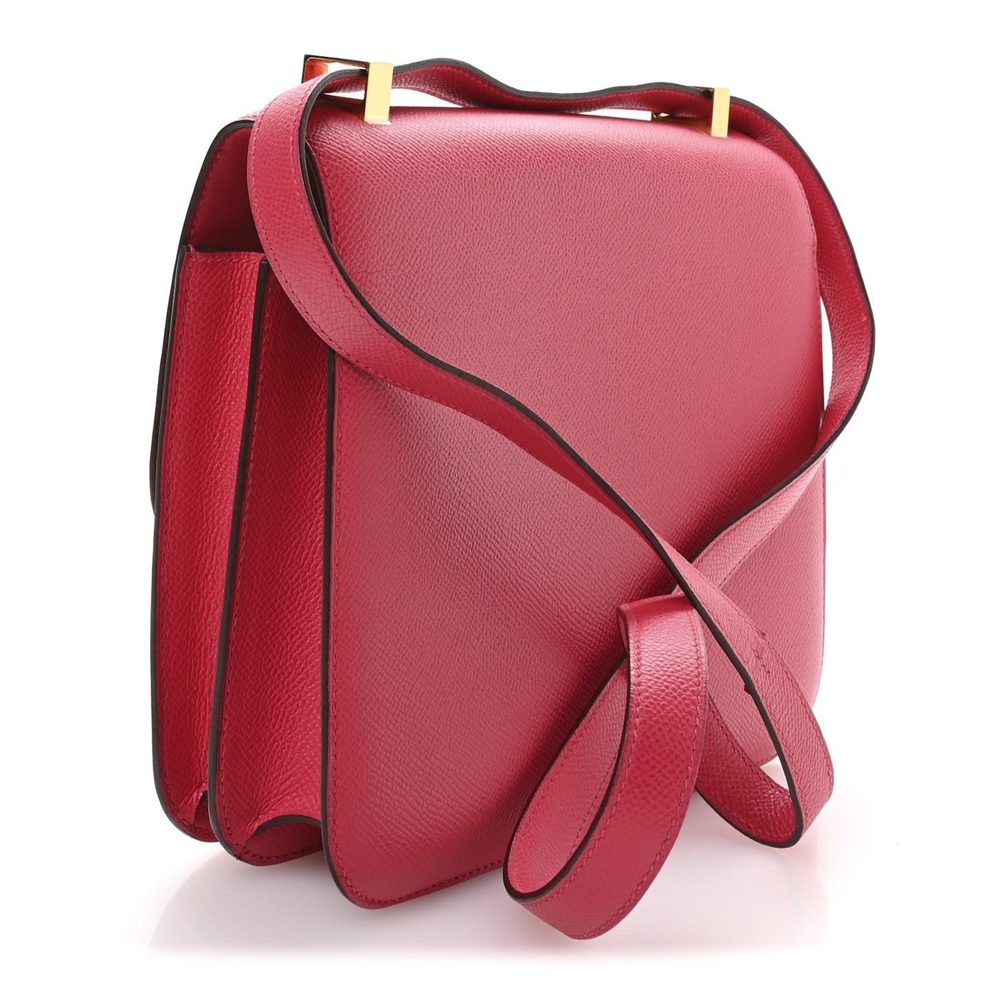 Hermes Epsom Constance Rose Tyrien Handbag Travel Bag
