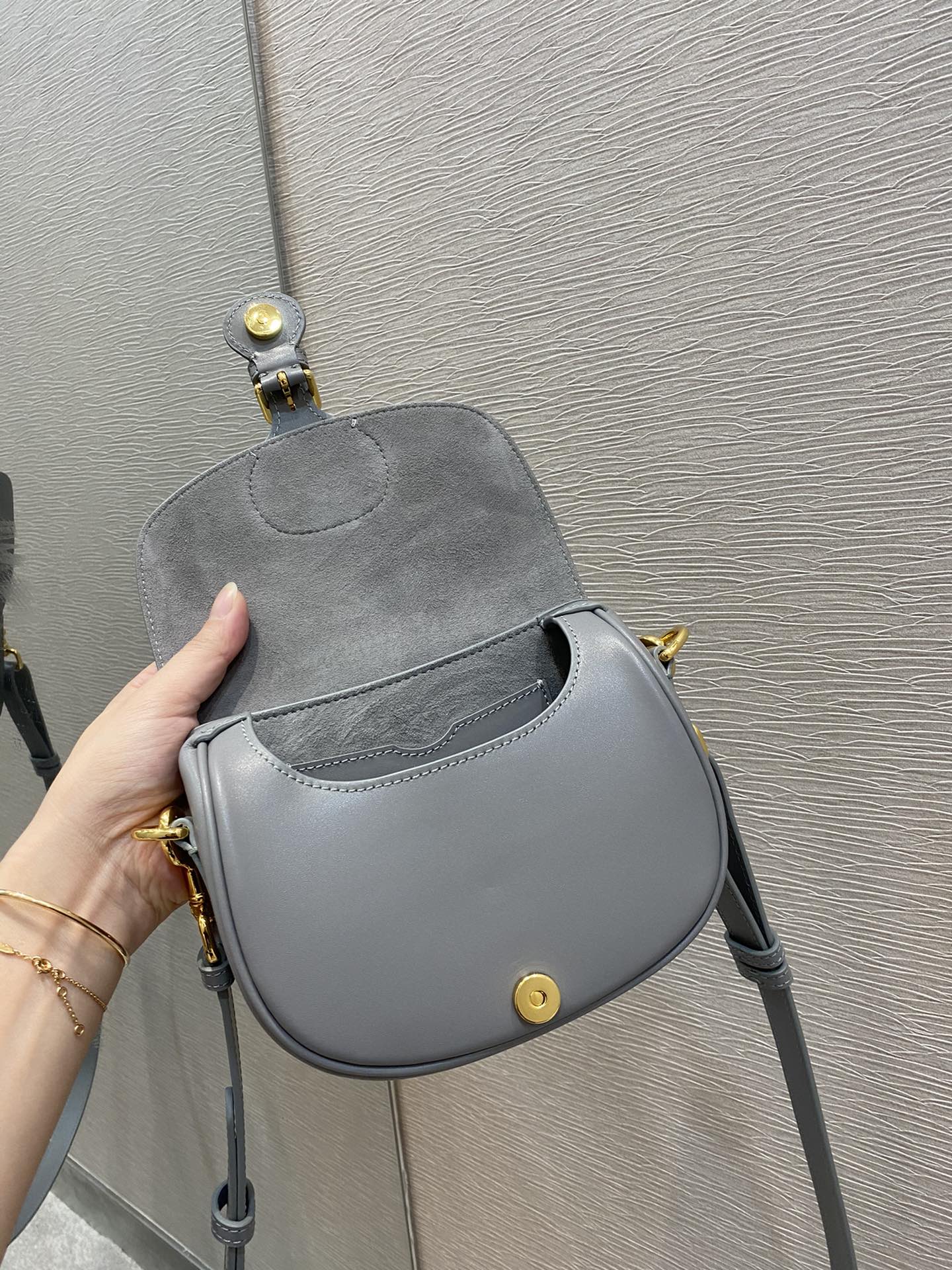 Bobby Cd Grey Mini Crossbody Bag