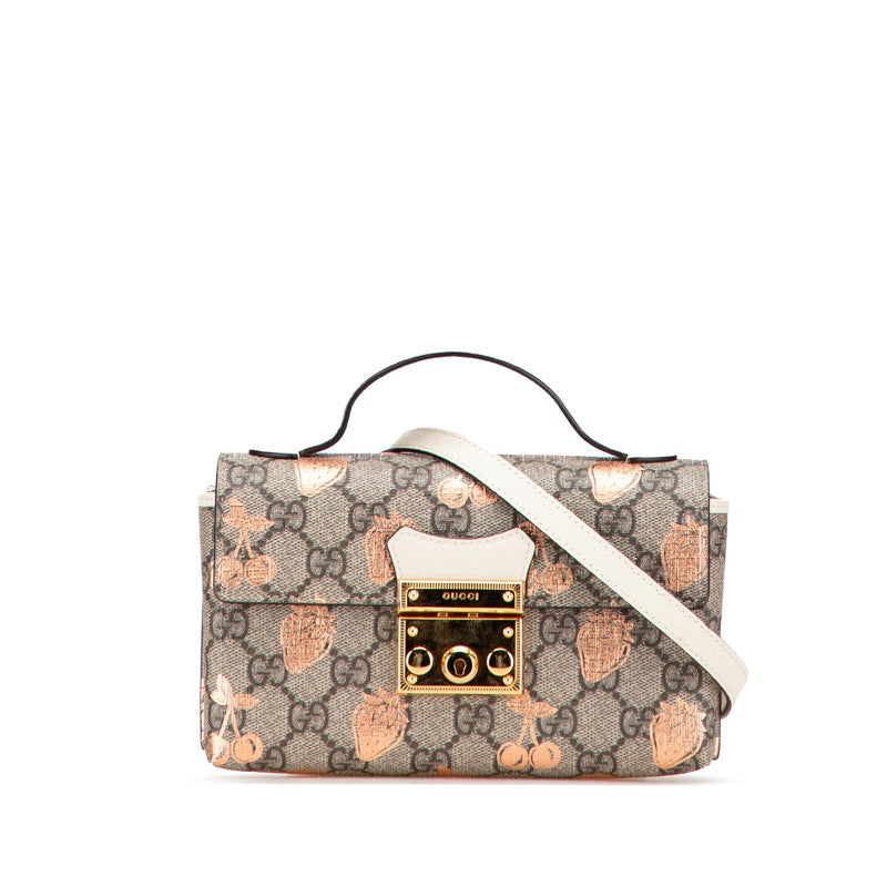 Gucci Padlock Supreme 2Way Shoulder Bag