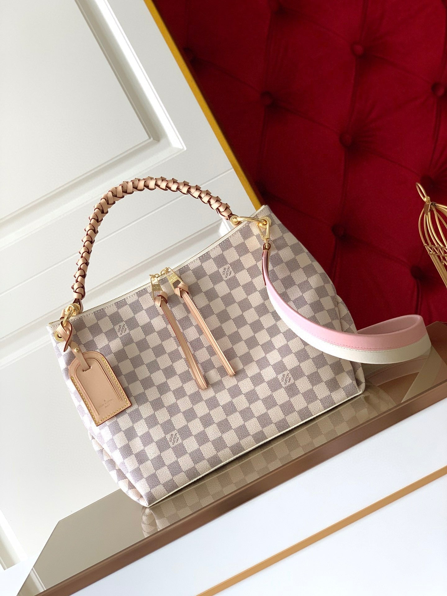 Top Quality Beaubourg Hobo Mm Damier Azur Canvas Crossbody Bag