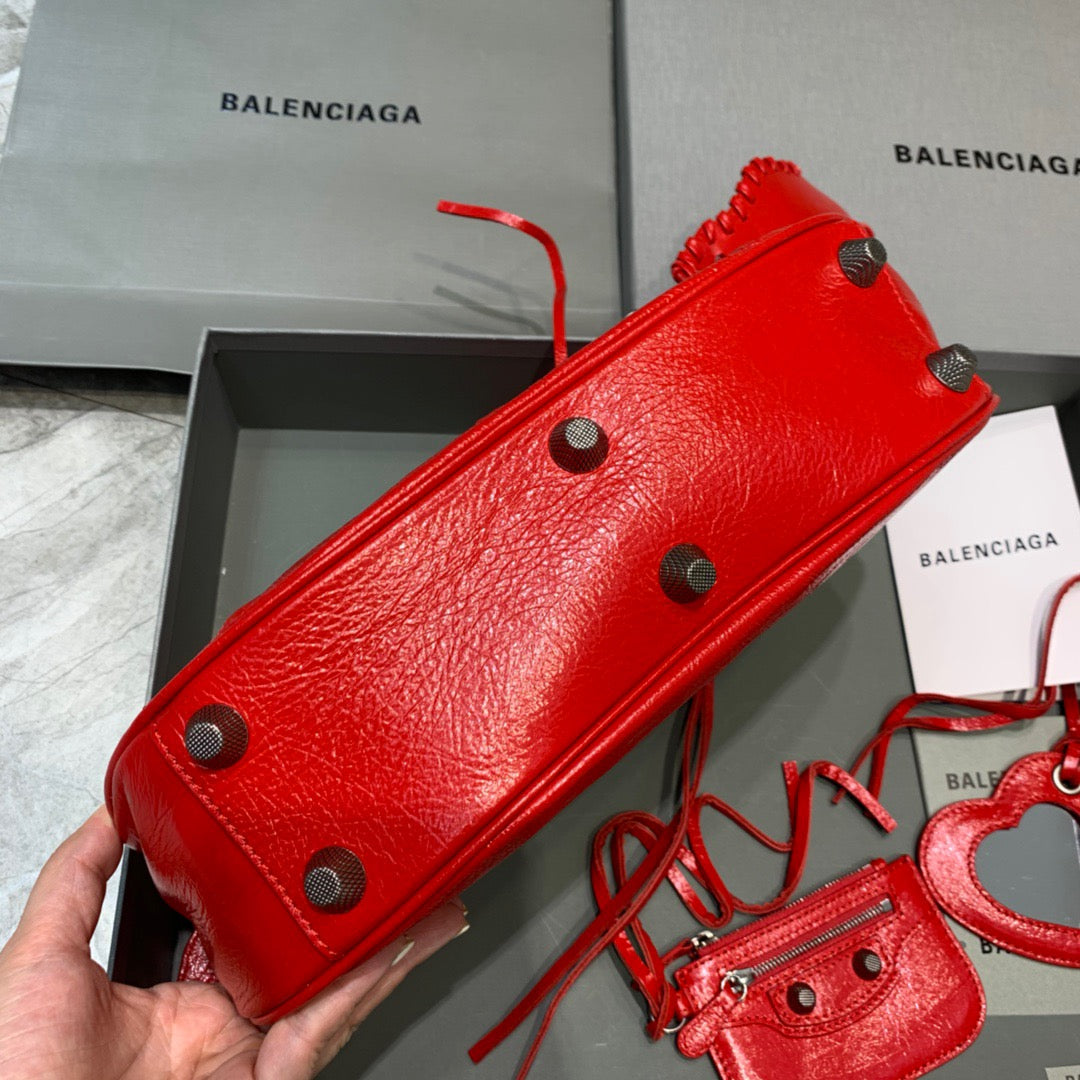 Balen Le Cagole Xs Shoulder Bag In Red