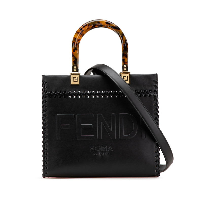 Fendi Sunshine 2Way Bag Leather Small Travel Bag