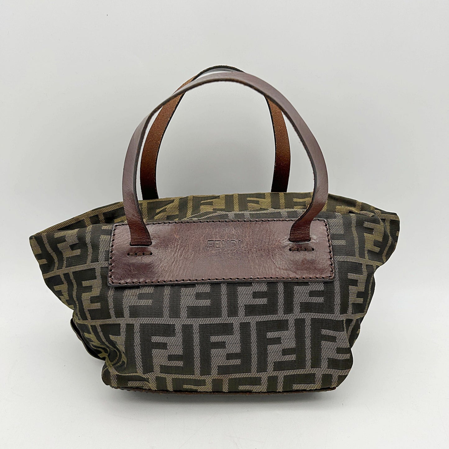 Fendi Handbag Zucca FF Bag - Handle Bags, s Brown Top Handle