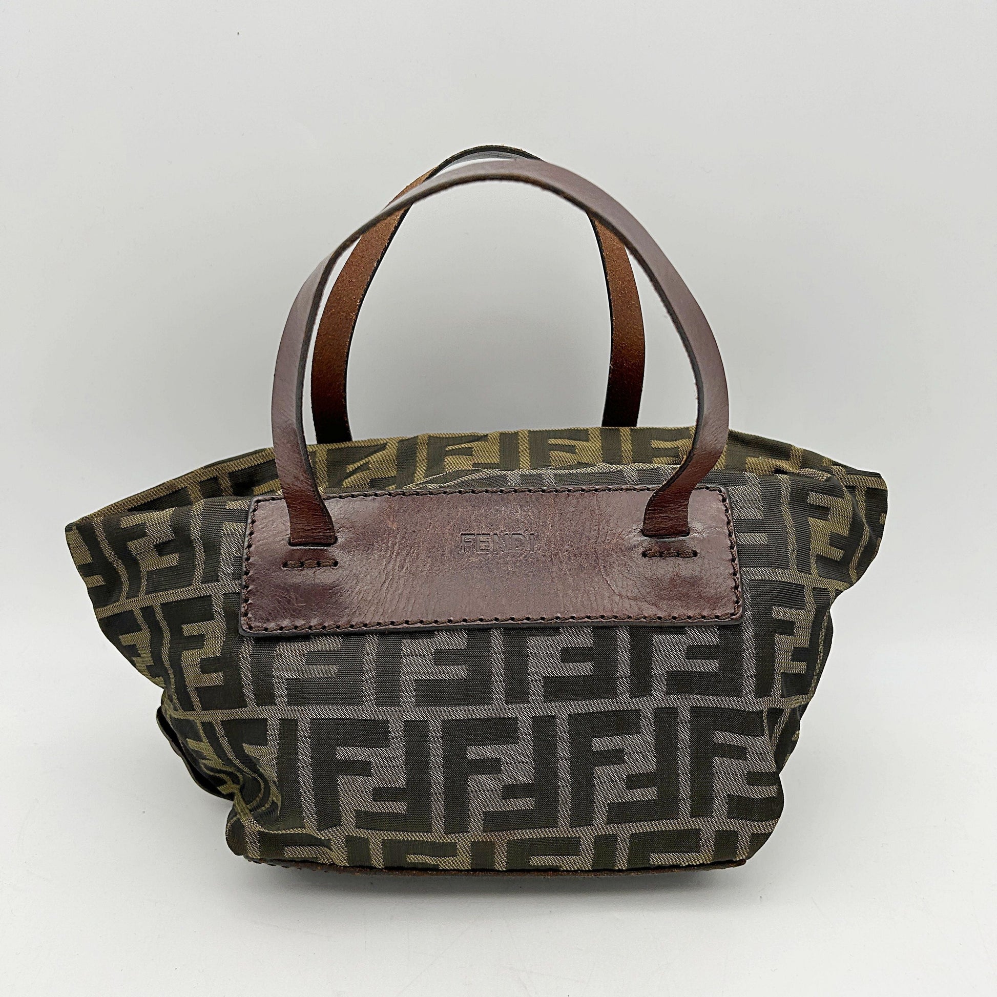 Fendi Handbag Zucca FF Bag - Handle Bags, s Brown Top Handle