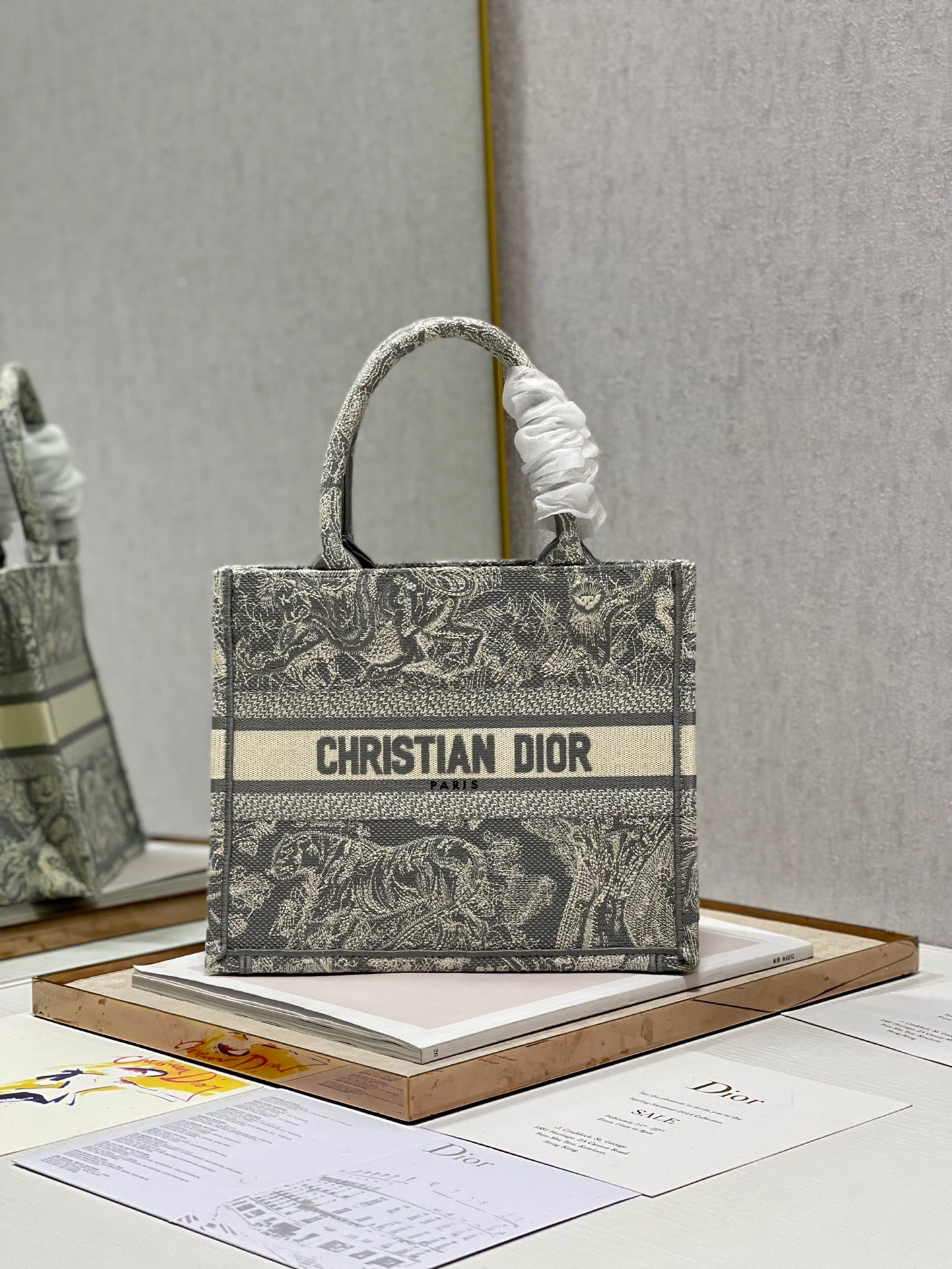 Book Cd Grey Small Book Tote Bag