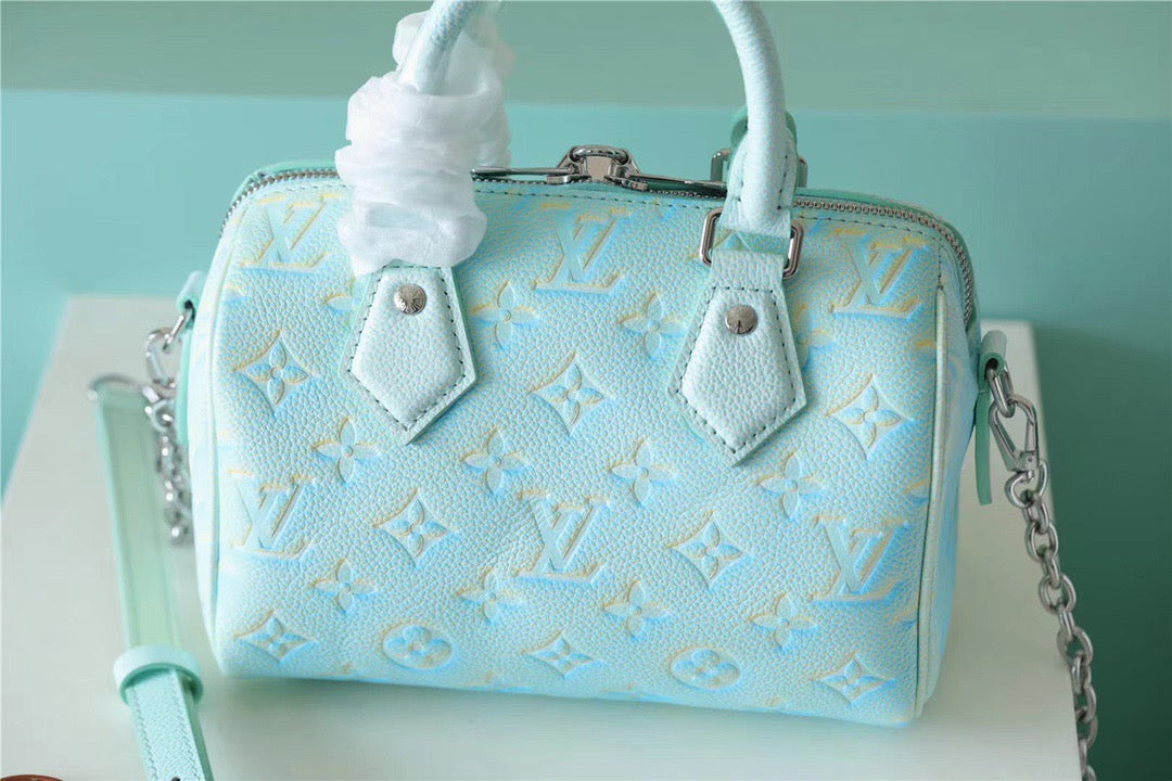Top Quality Speedy Bandouliere Empreinte Vert D& Monogram Green Crossbody Bag