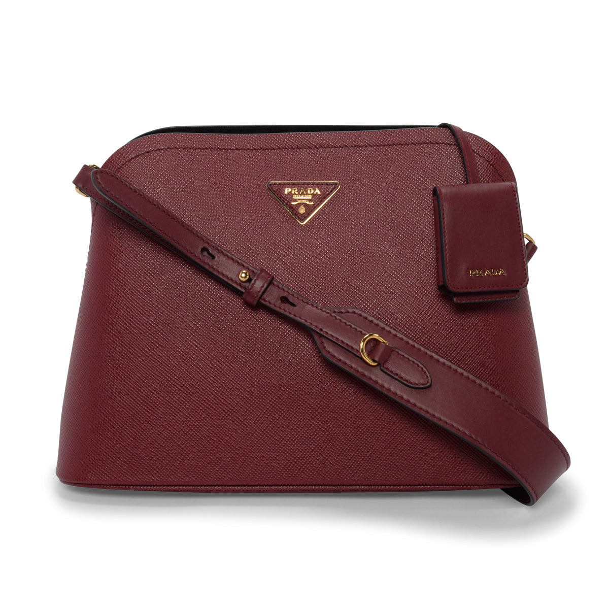 Prada Cerise Matinee Bag Saffiano Shoulder Bag
