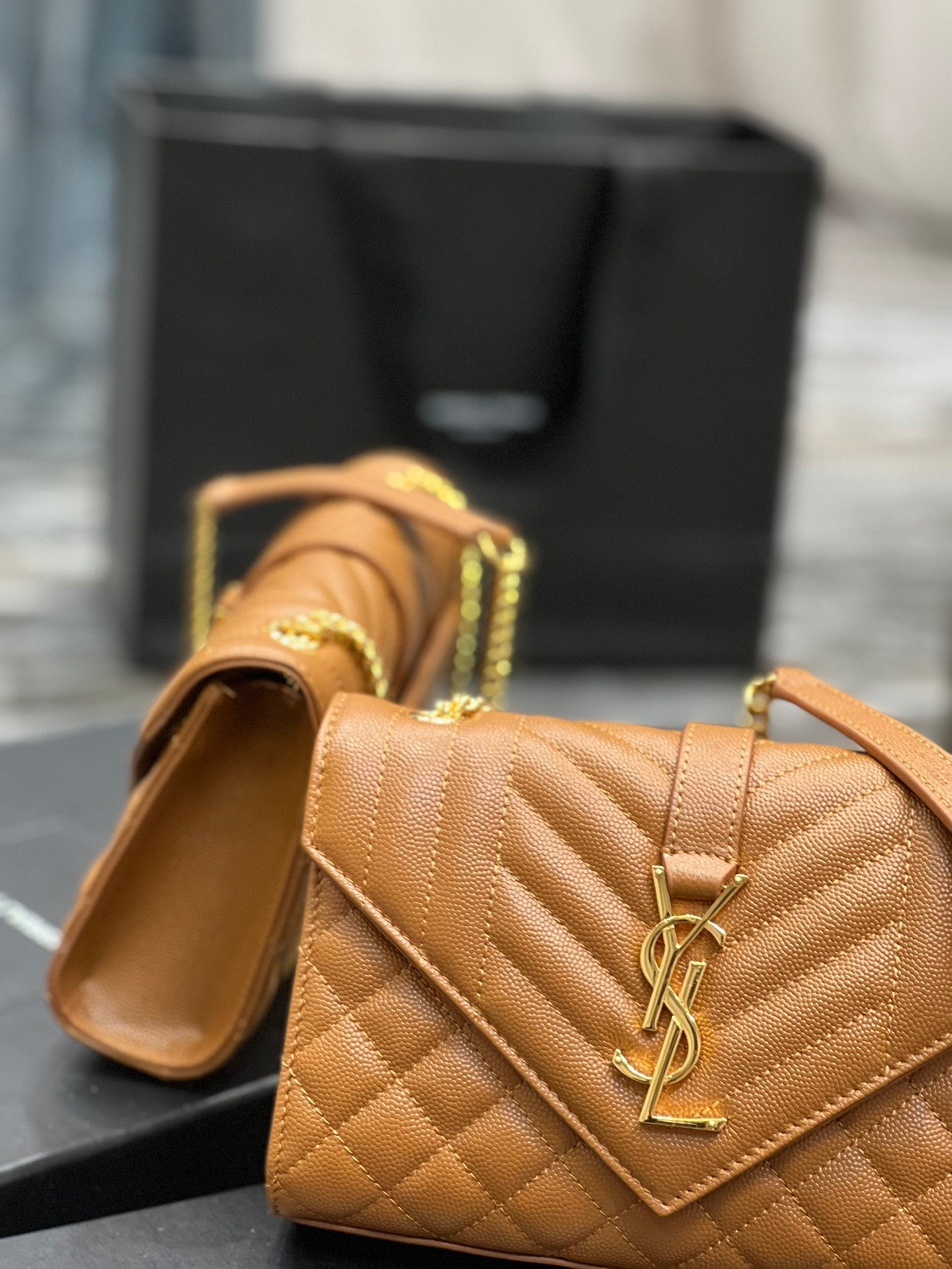 YSL Saint Laurent Ysl Saint Laurent Small Bag Dark Natural In Travel Bag