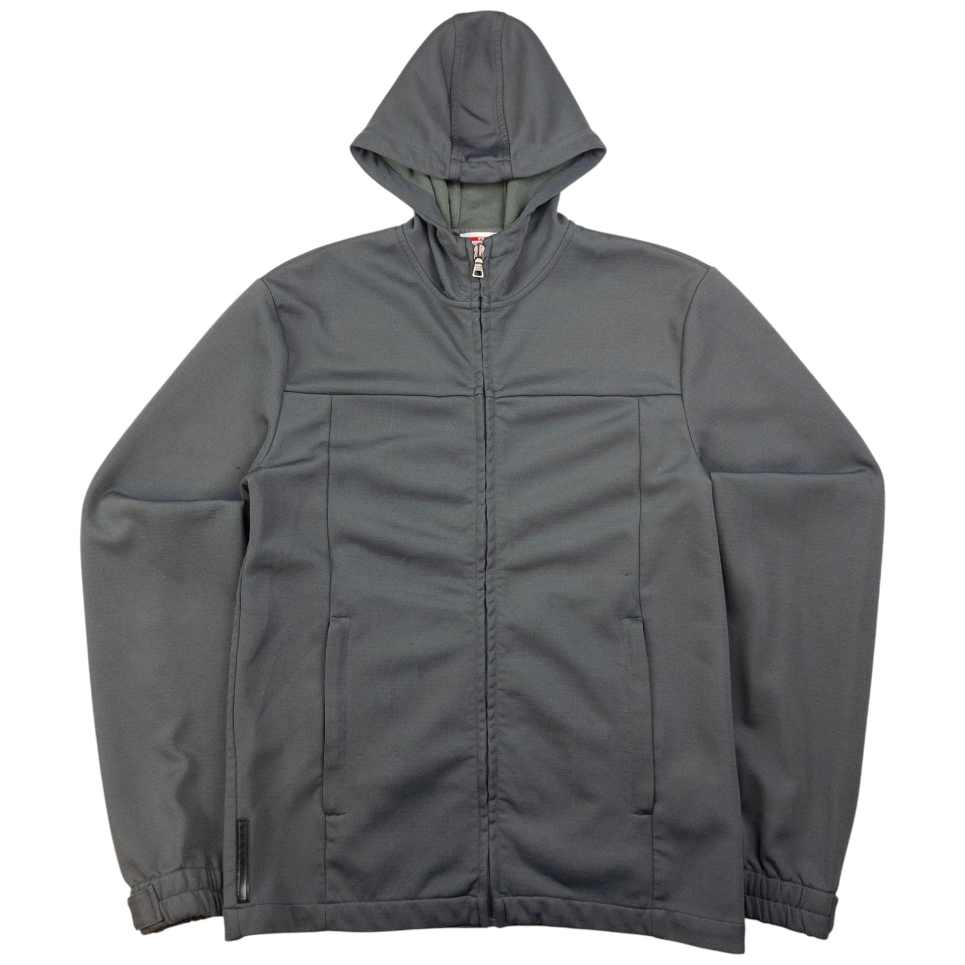 Prada Handbag Sport Up Hoodie Gray Zip