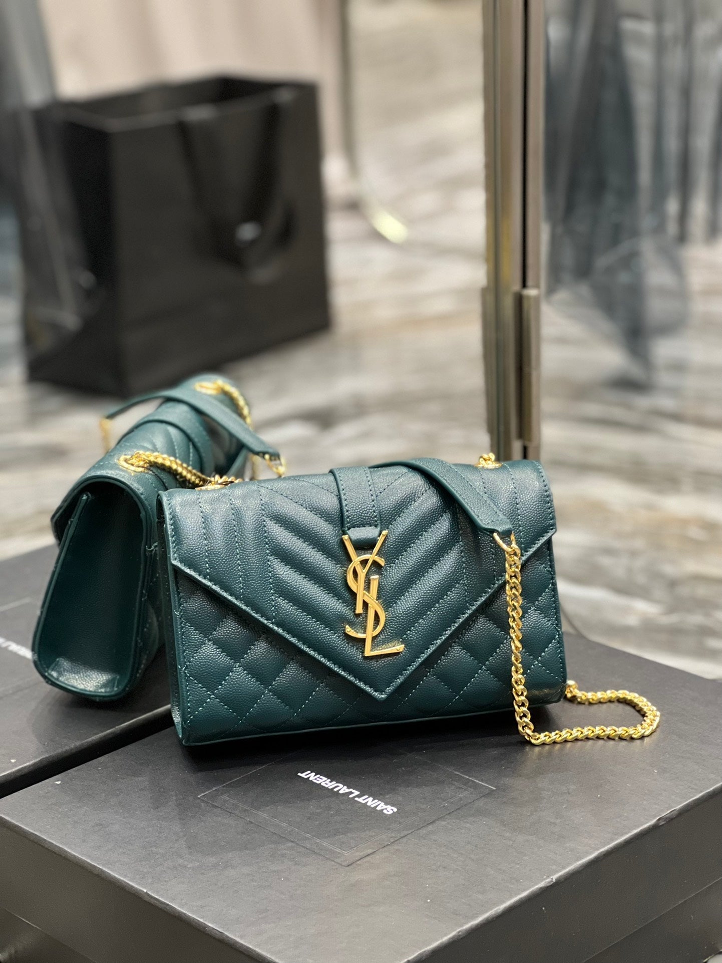 YSL Saint Laurent Mix 8in 21cm Matelasse Small Travel Bag