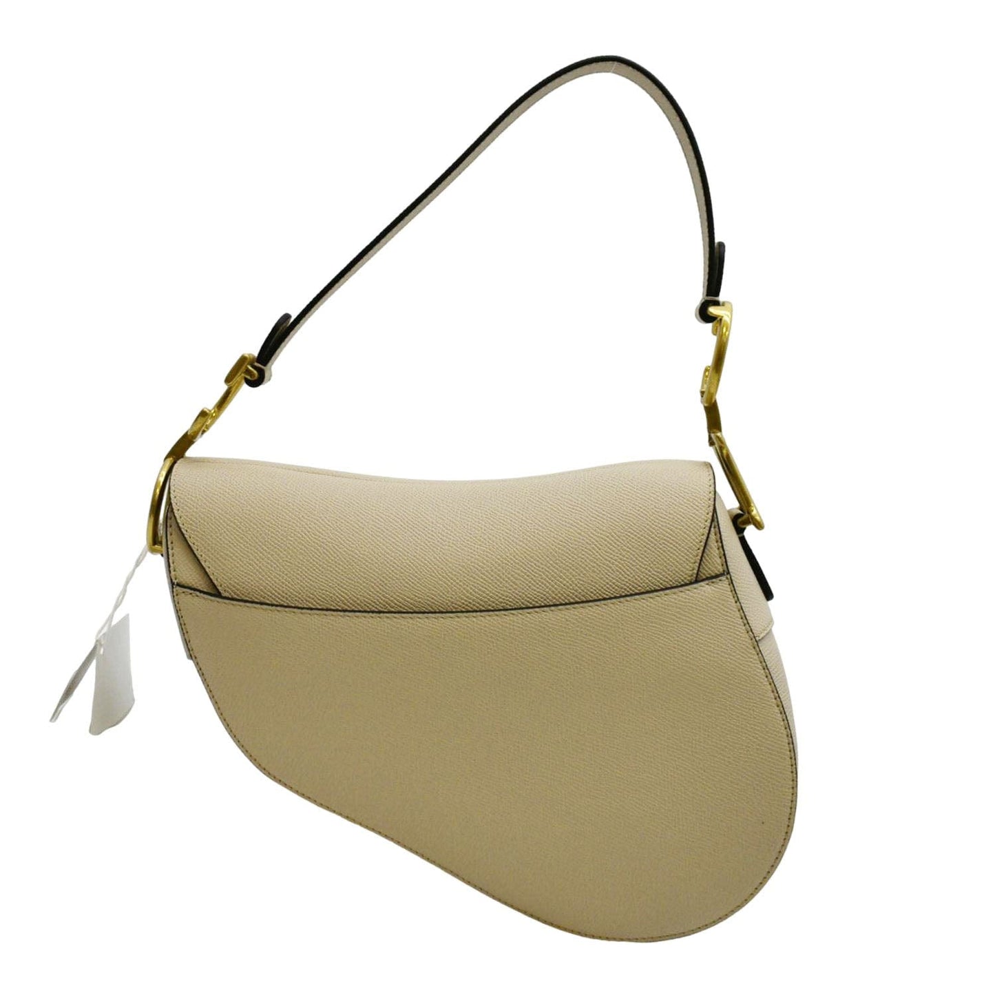 Dior Saddle Grained Calfskin Satchel Shoulder Bag Caramel Leather Beige Satchel Bag