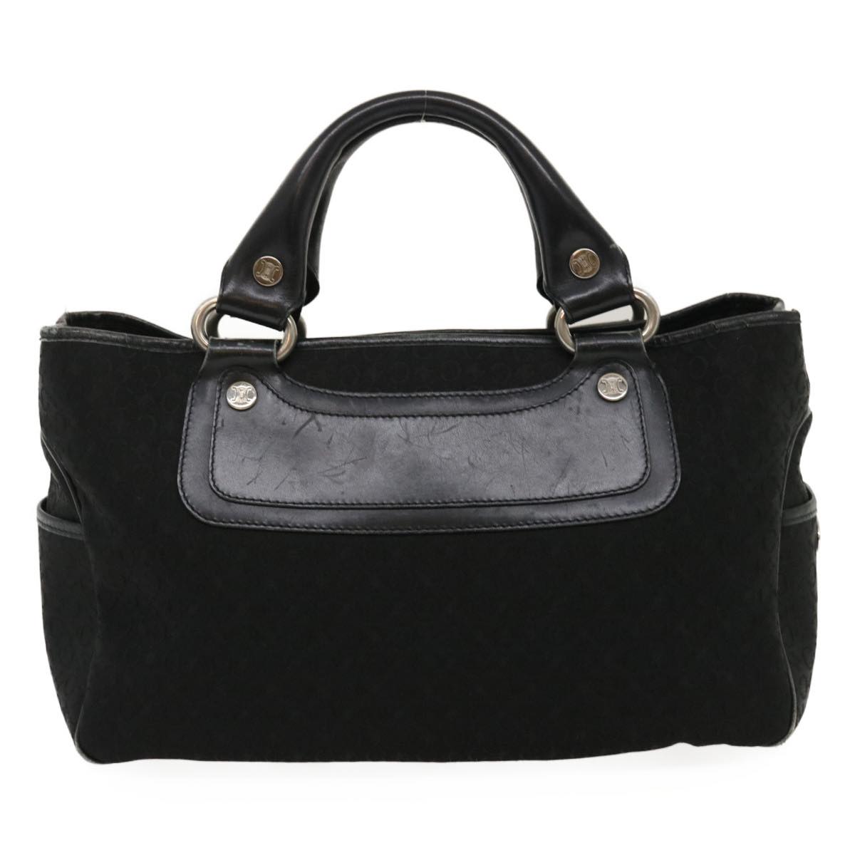 Luxury C Macadam Tote Bag Buggy Bag Canvas Black