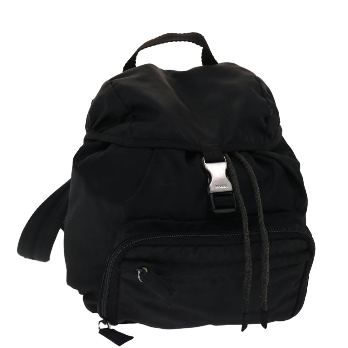 Prada Backpack Nylon Black Nylon Black Fm2530