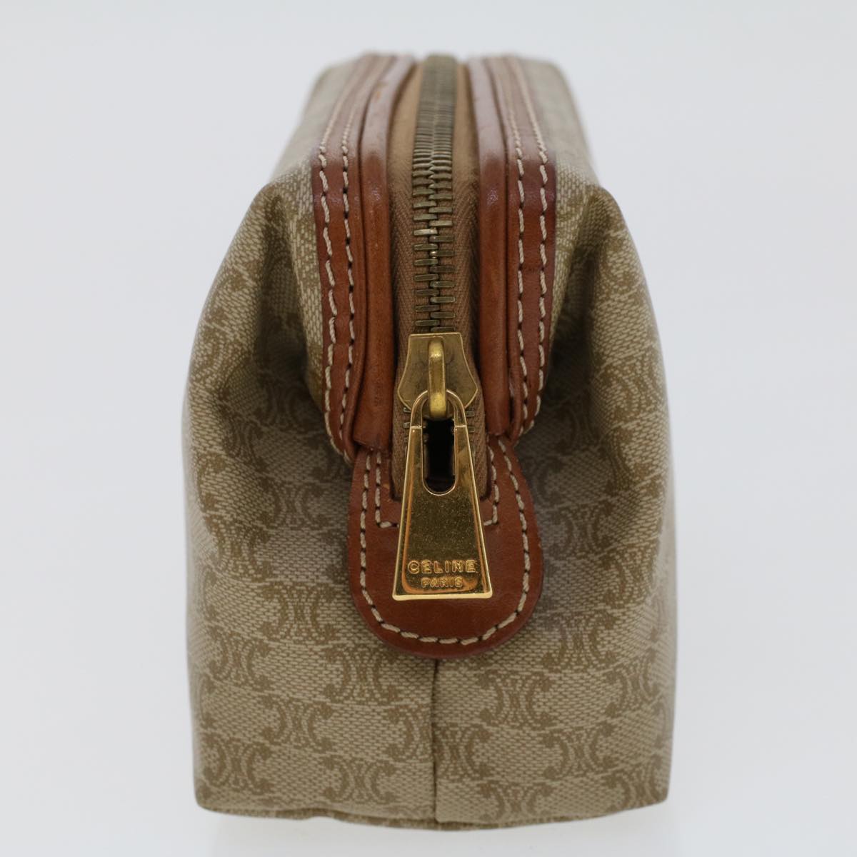 Luxury Macadam Pouch Fm Handbag Canvas Beige Travel Bag