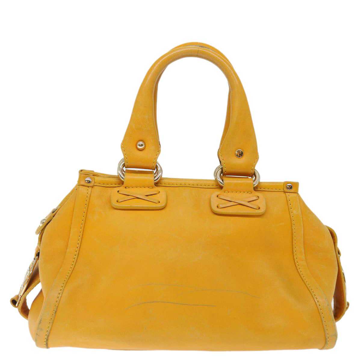 Luxury Hand Bag Yellow Fm Leather Travel Bag