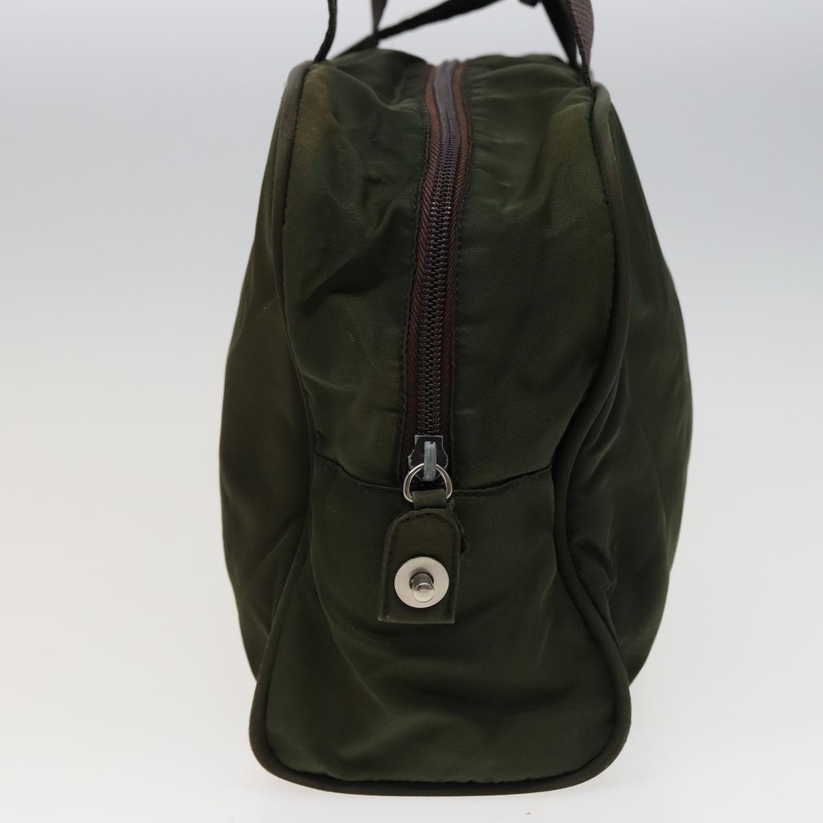 Prada Hand Bag Khaki Auth Nylon Travel Bag Khaki Auth Fm3519