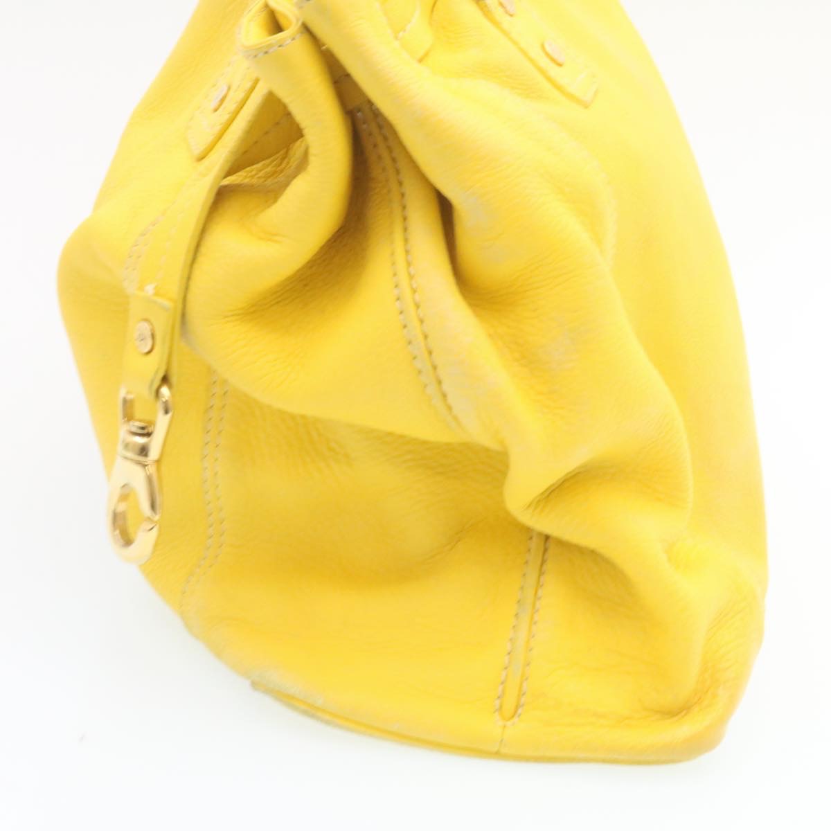 Luxury Shoulder Bag Yellow Fm Leather